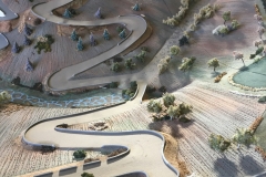 Fahrstrecke auf Geländemodell Fahrstrecke auf Geländemodell