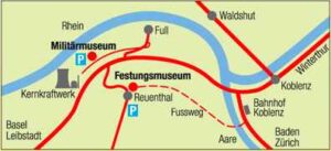 Lageplan Militärmuseum, Festungsmuseum